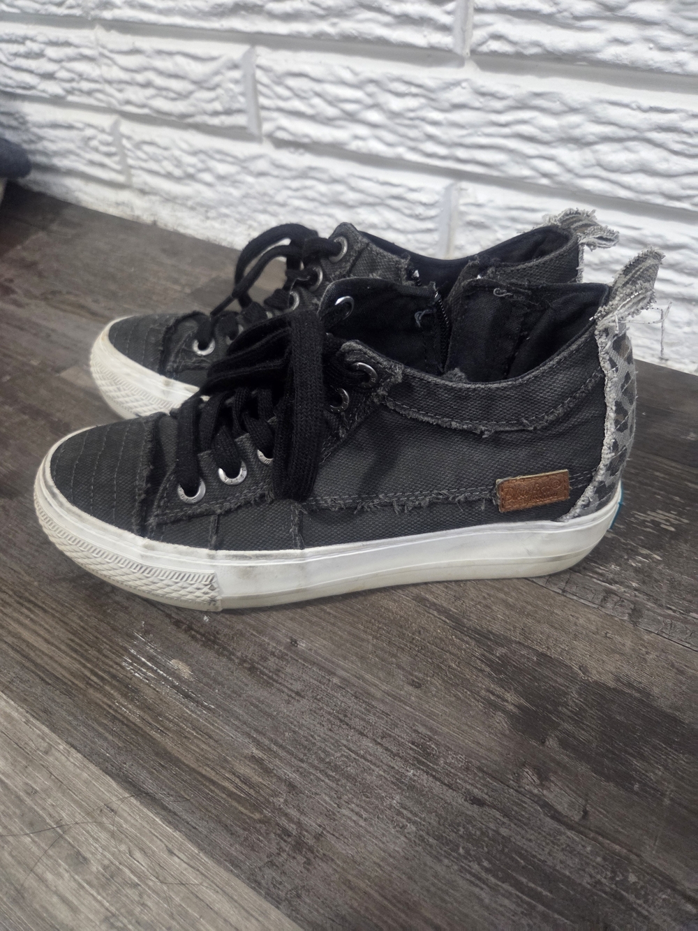 Black High-Top Sneakers - Casual Everyday Shoes
